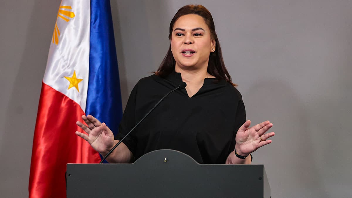 News broadcast or public discussion setting related to political proceedings in the Philippines