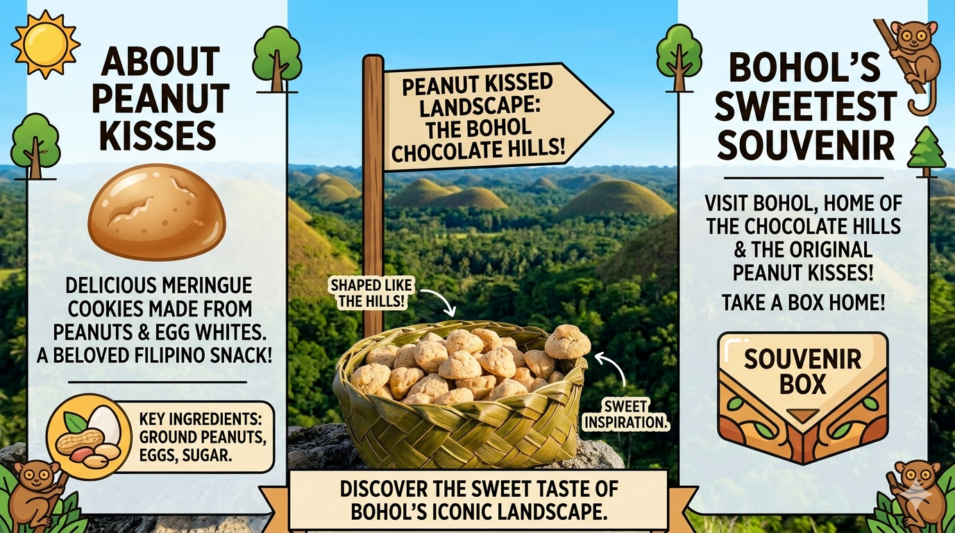 Infographic displaying common nutrients and ingredients in Peanut Kisses.