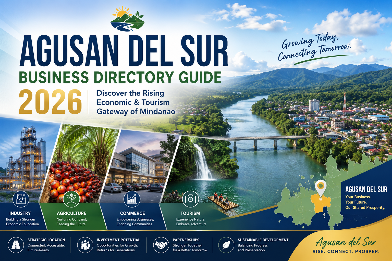 Agusan del Sur Business and Tourism Environment Commercial areas, local establishments, and tourism locations in Agusan del Sur
