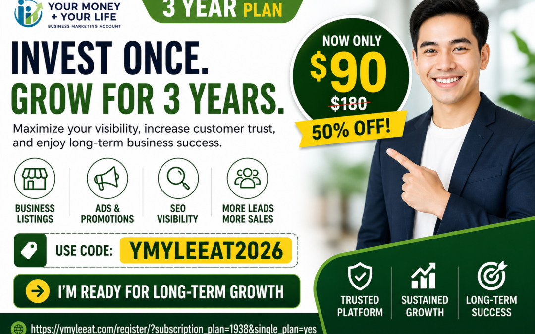 Invest Once. Grow for 3 Years: Unlock Long-Term Business Success for Only $90