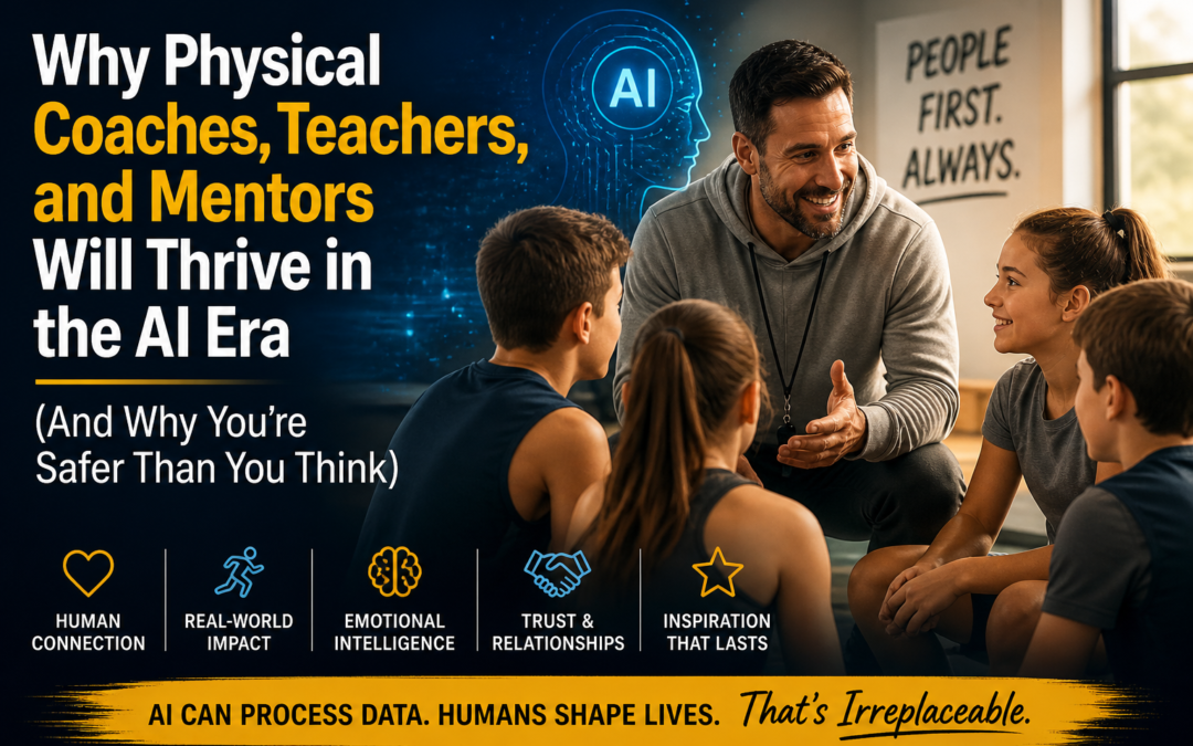 🚀 Why Physical Coaches, Teachers, and Mentors Will Thrive in the AI Era (And Why You’re Safer Than You Think)