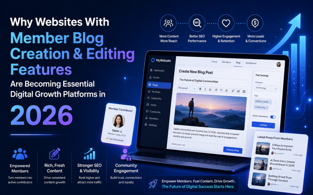 Why Websites With Member Blog Creation & Editing Features Are Becoming Essential Digital Growth Platforms in 2026